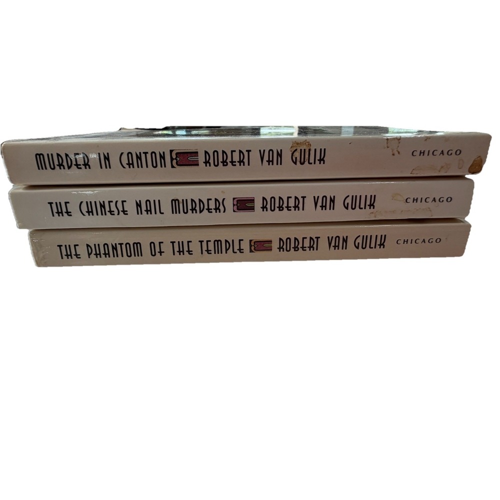 Robert van Gulik Judge Dee Mystery Lot Of 3 Chicago Press 90s Releases